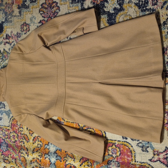 Kenneth Cole New York Classic Camel Wool Coat - Picture 6 of 9